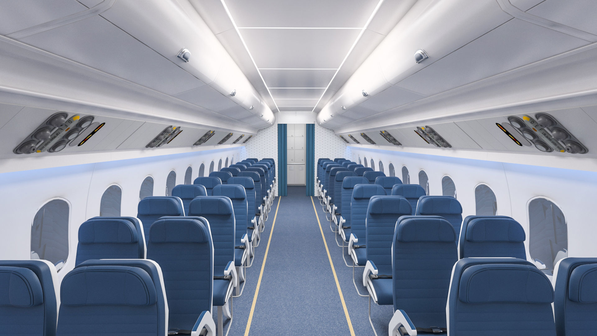 Airplane Cabin 3D model 3D model_5