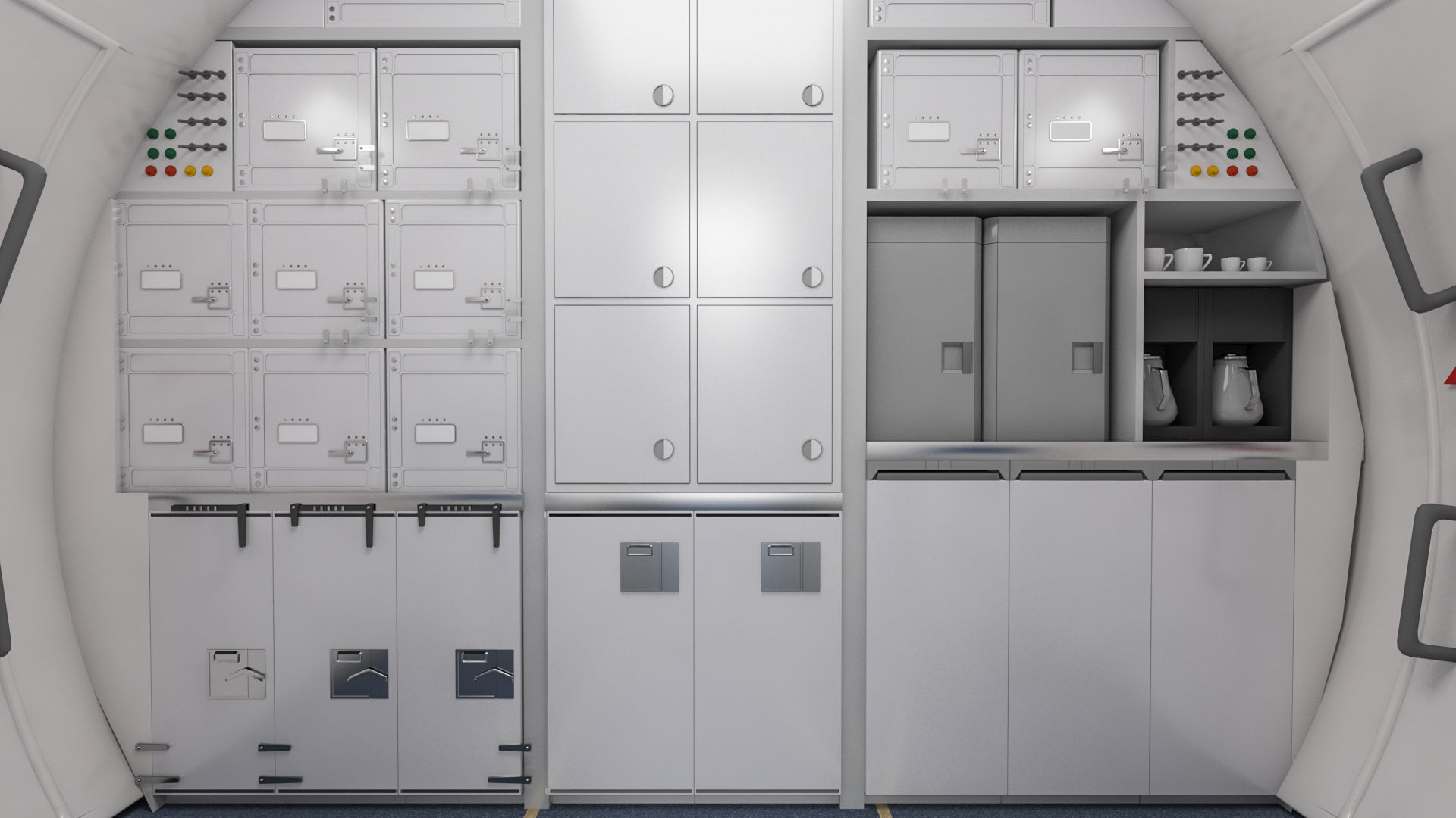 Airplane Cabin 3D model 3D model_6