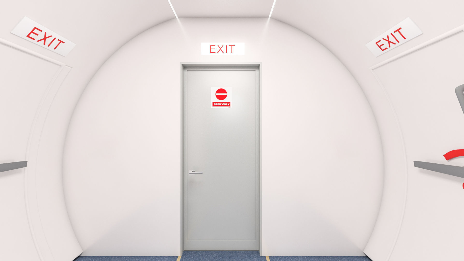 Airplane Cabin 3D model 3D model_10