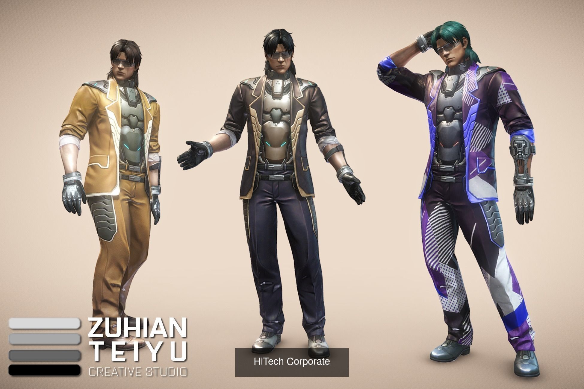 HiTech mass effect - female characters 3D Model Collection_2