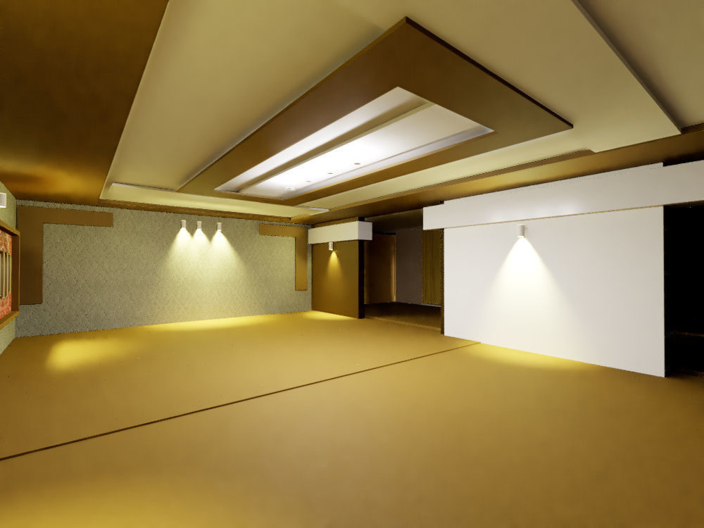 living hall with kitchen 2020 3D model_9