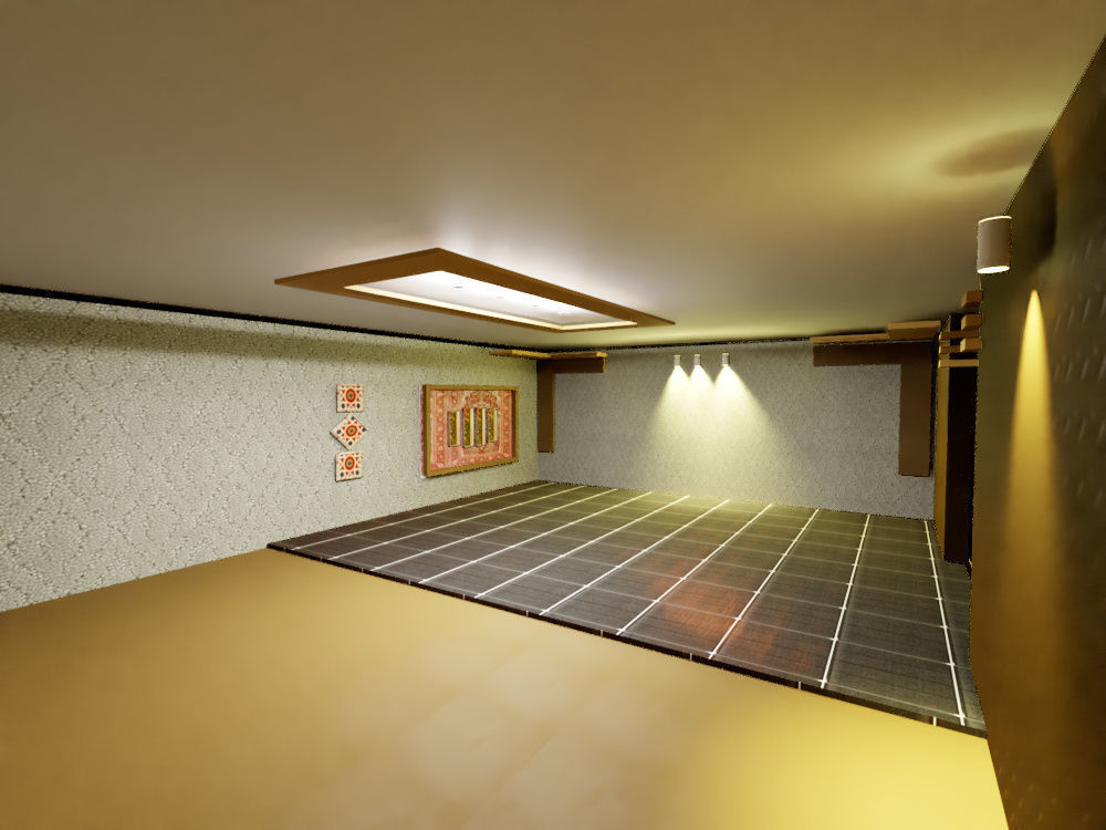 living hall with kitchen 2020 3D model_11