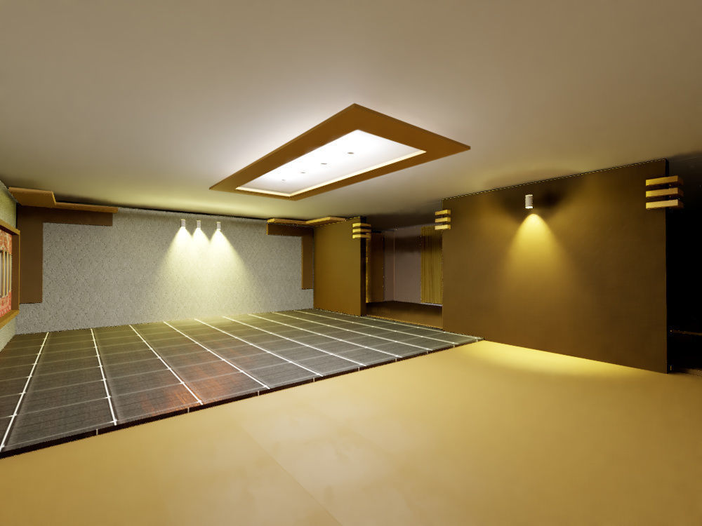 living hall with kitchen 2020 3D model_5