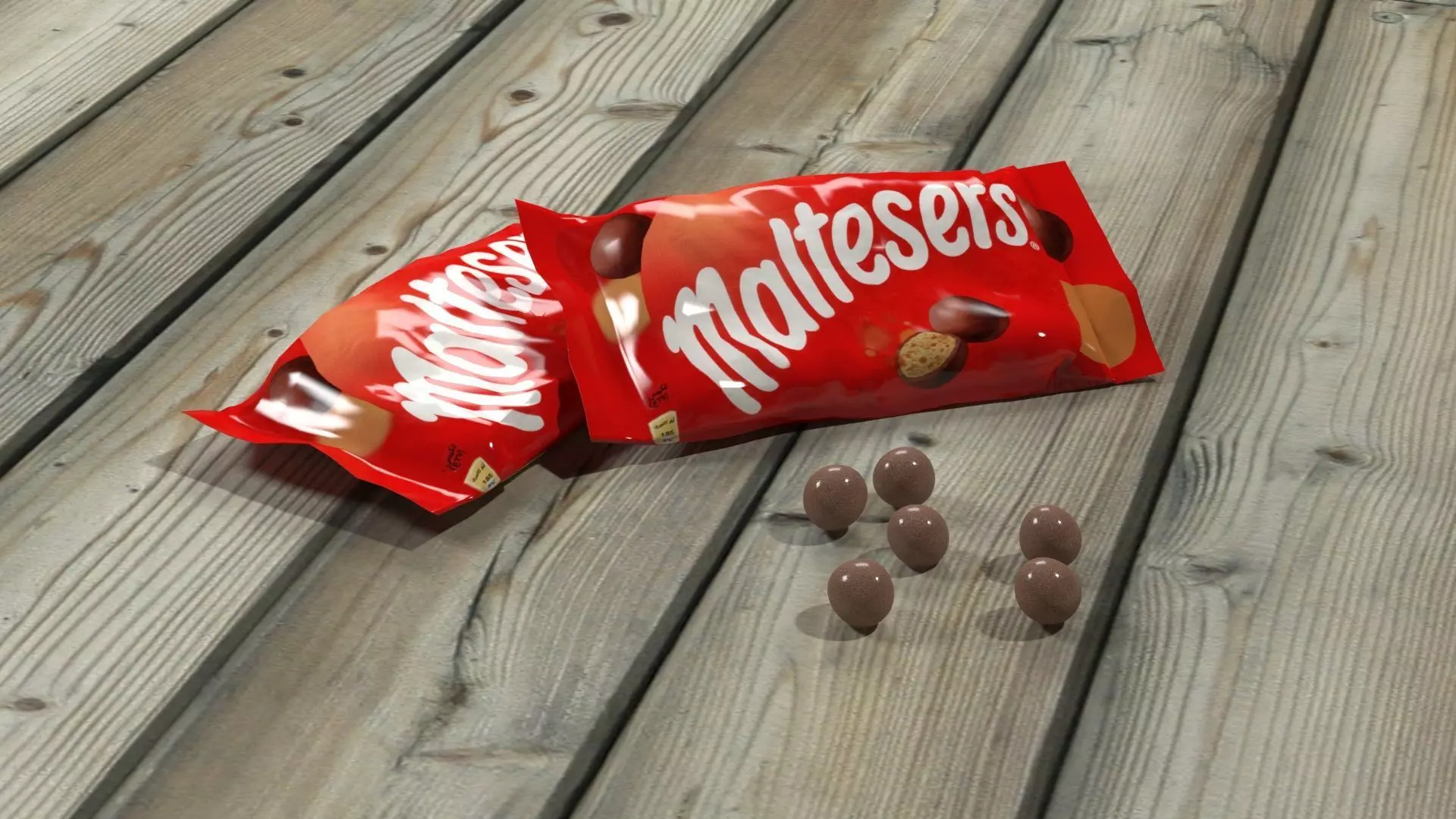 Maltesers paper bag 3D model_0