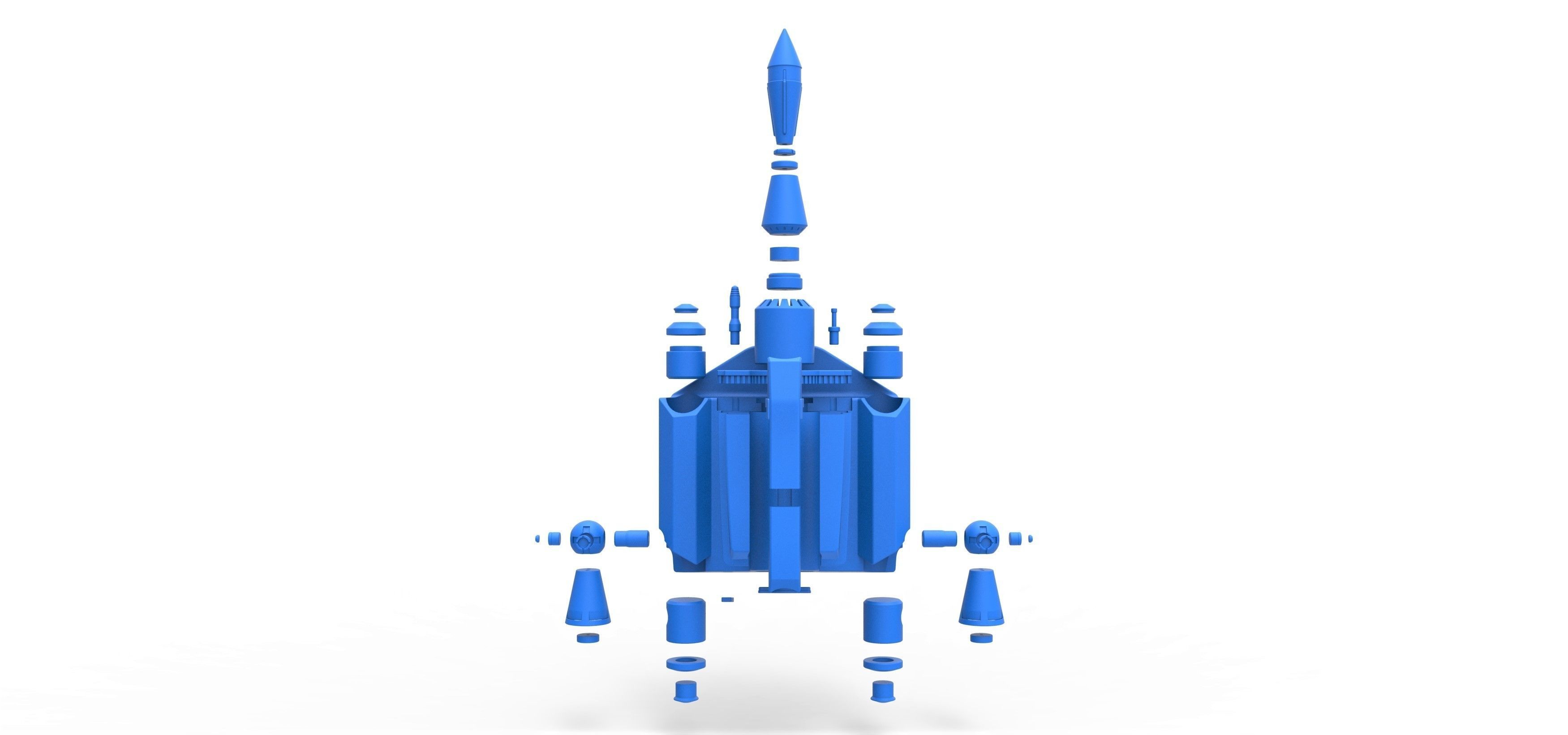 Boba Fett Jetpack from Star Wars The Empire Strikes Back 1980 3D print model_38