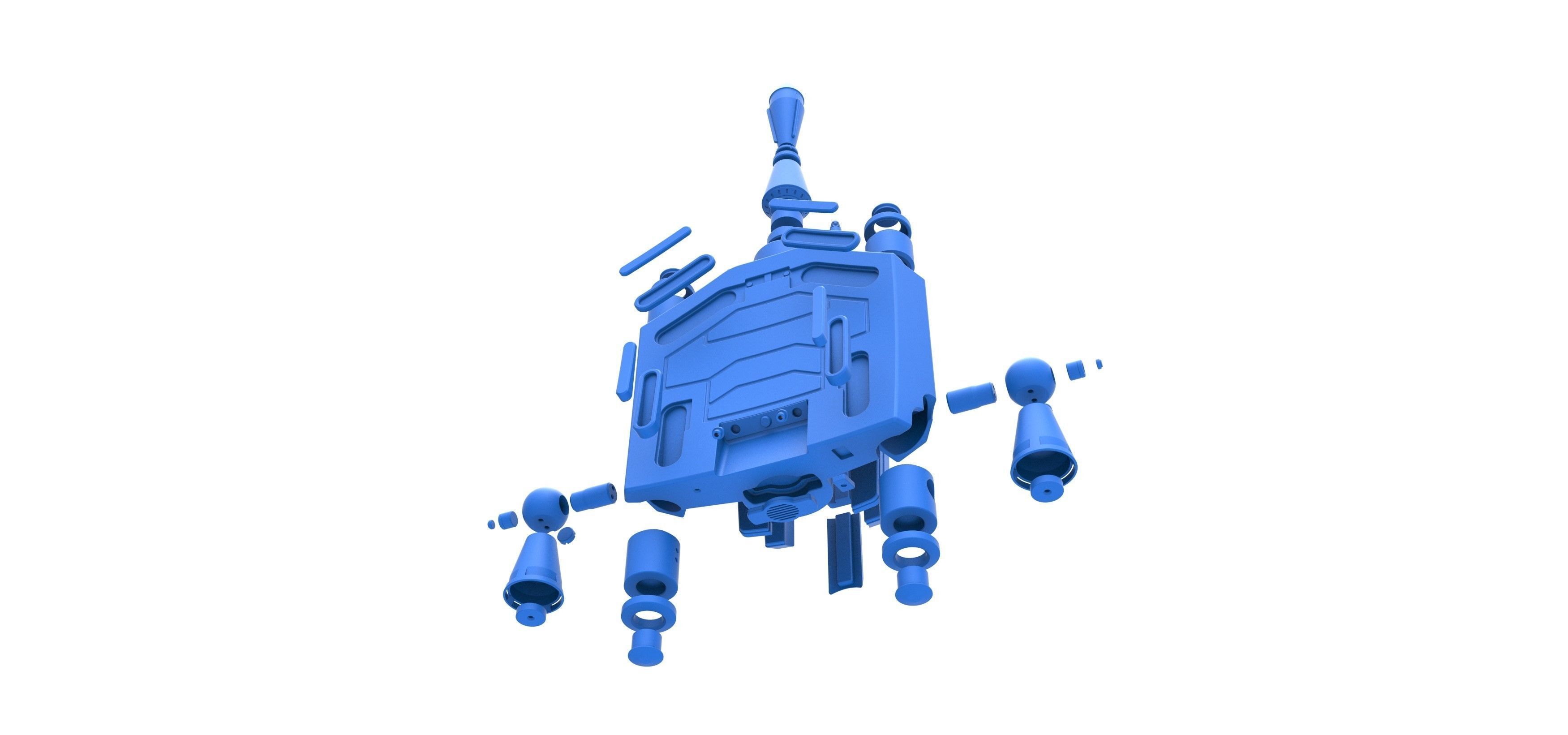 Boba Fett Jetpack from Star Wars The Empire Strikes Back 1980 3D print model_36