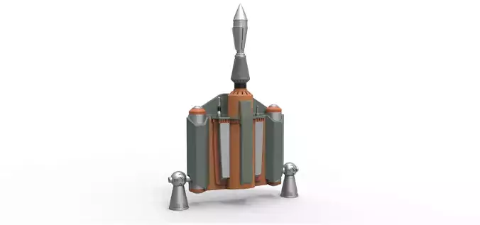Boba Fett Jetpack from Star Wars The Empire Strikes Back 1980 3D print model