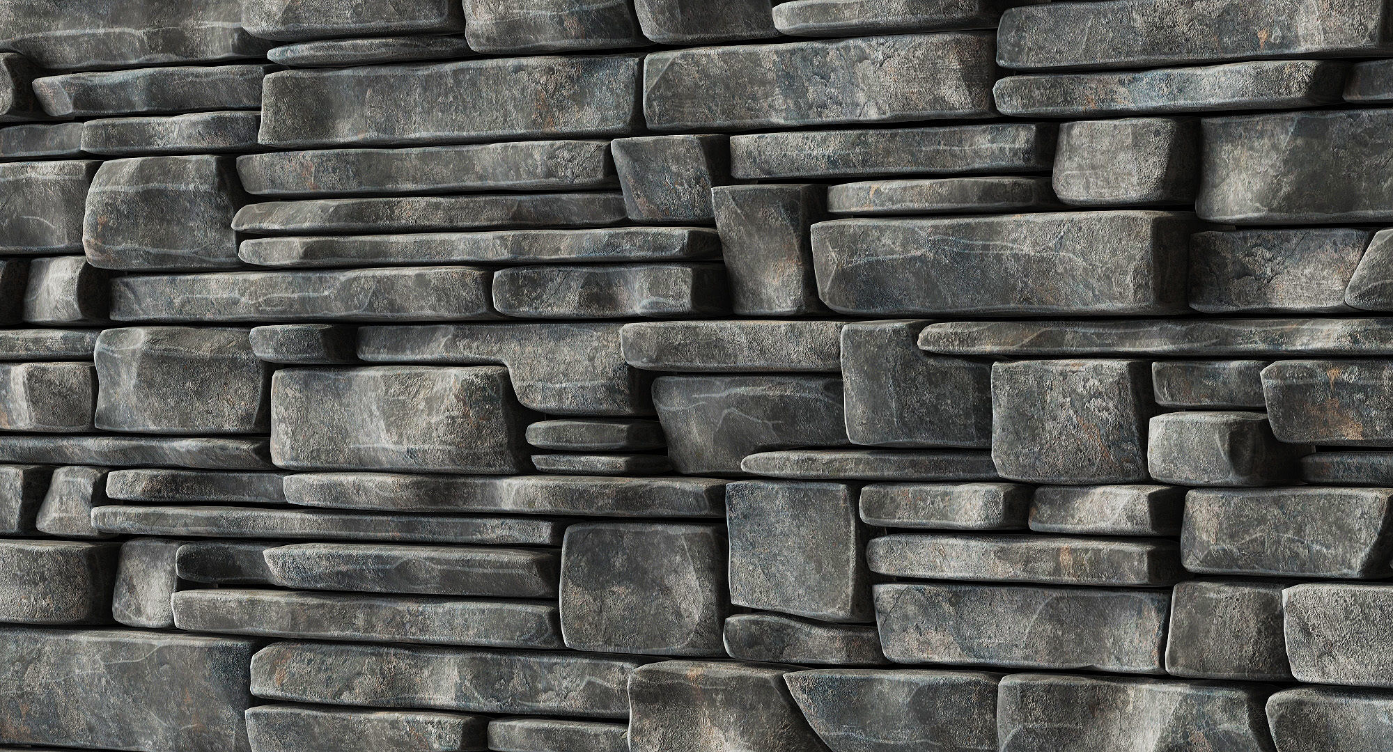 Wall clincer rock brick n3 3D model_13