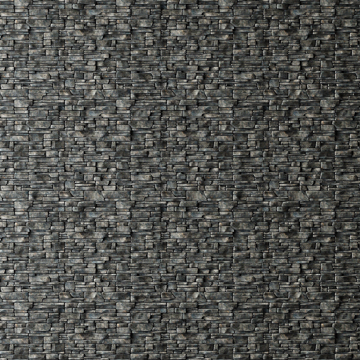 Wall clincer rock brick n3 3D model_2