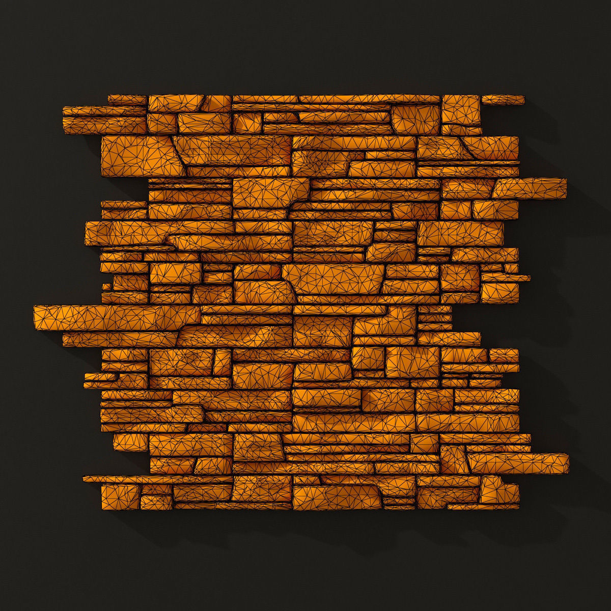 Wall clincer rock brick n3 3D model_18