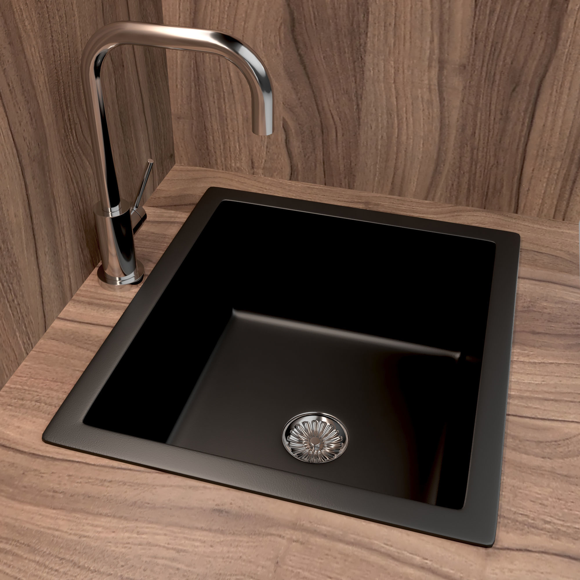 Modern kitchen 08 3D model_2