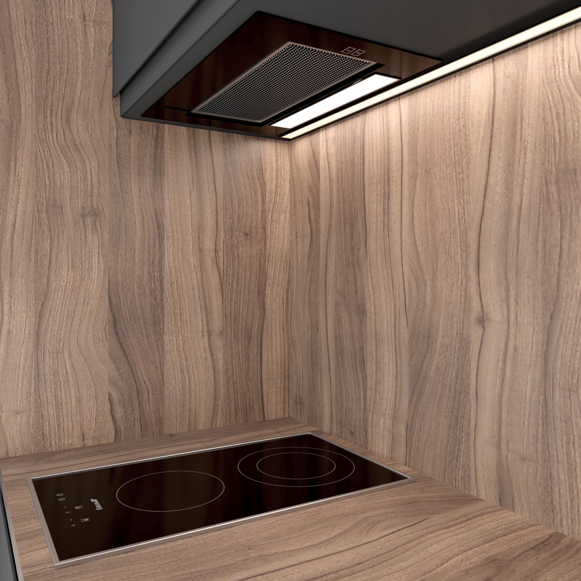 Modern kitchen 08 3D model_1