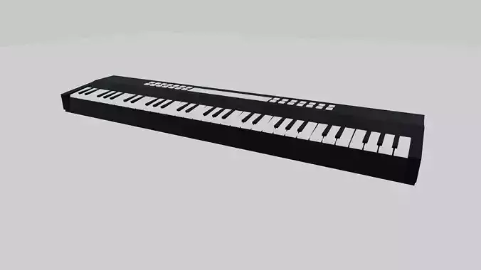 Musical keyboard model for game using