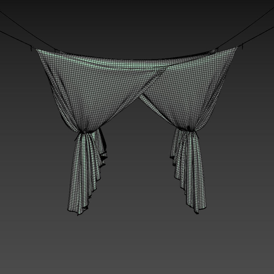 Mosquitoes net 2 3D model_4