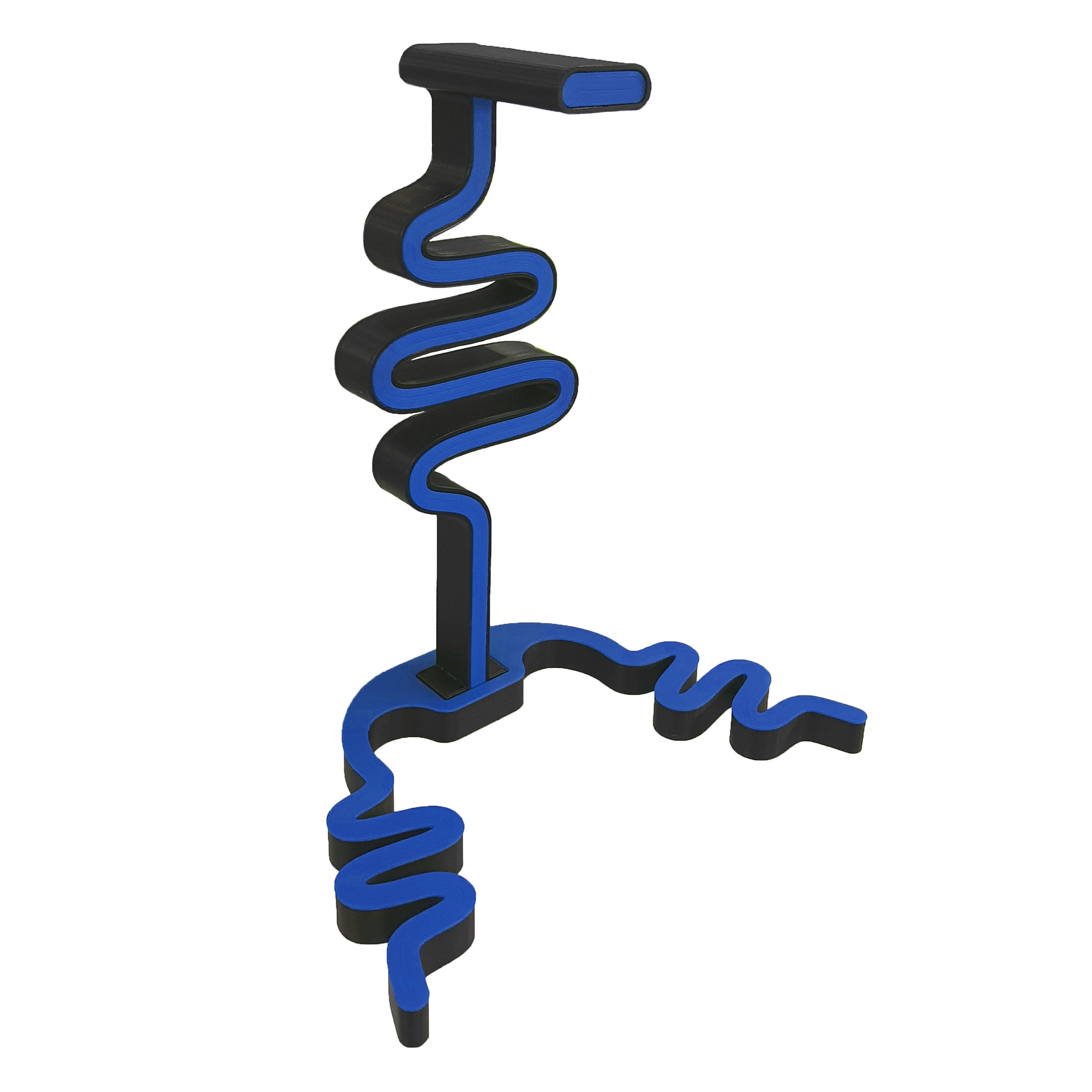 Headphone stand Dwave for Desk 3D print model_1