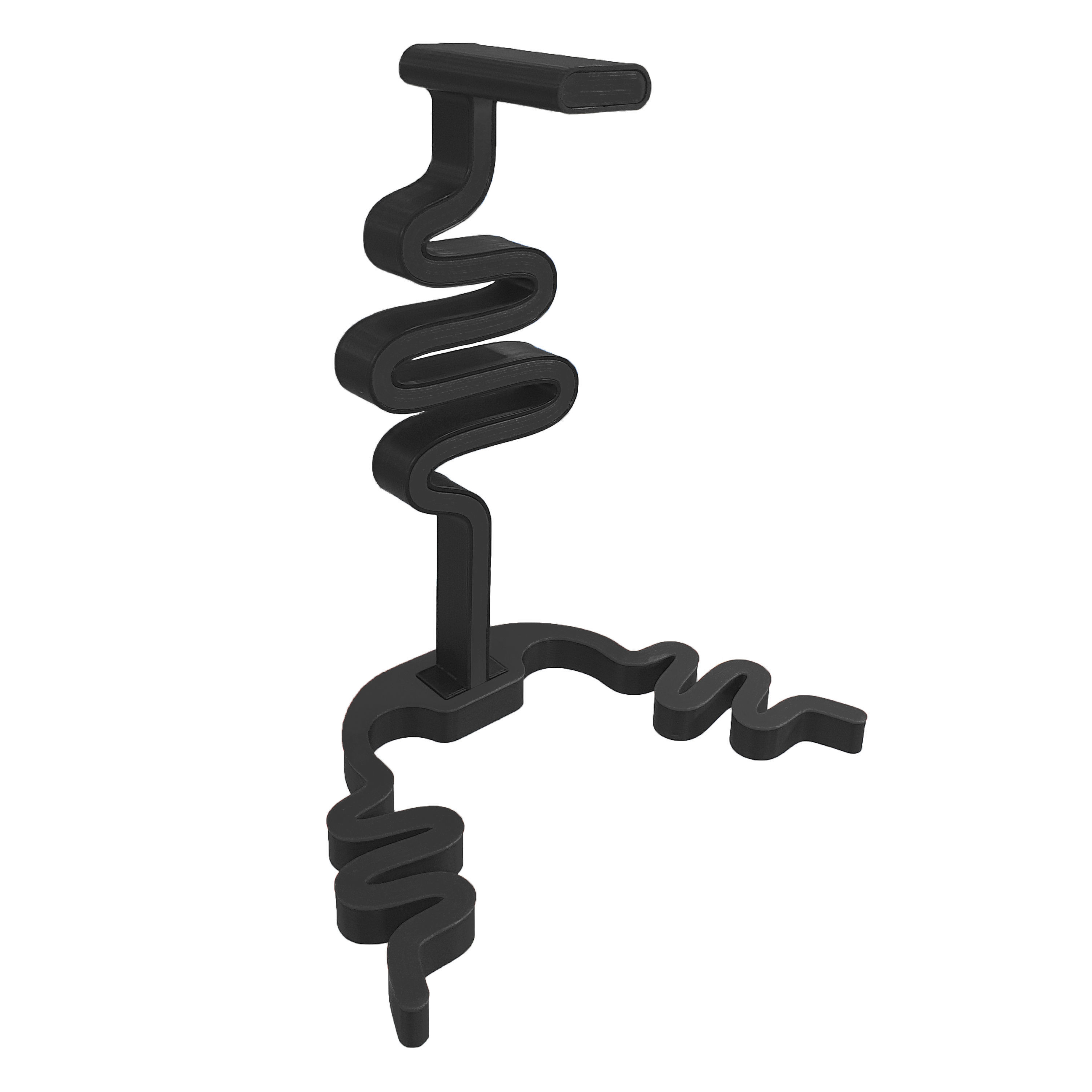 Headphone stand Dwave for Desk 3D print model_2