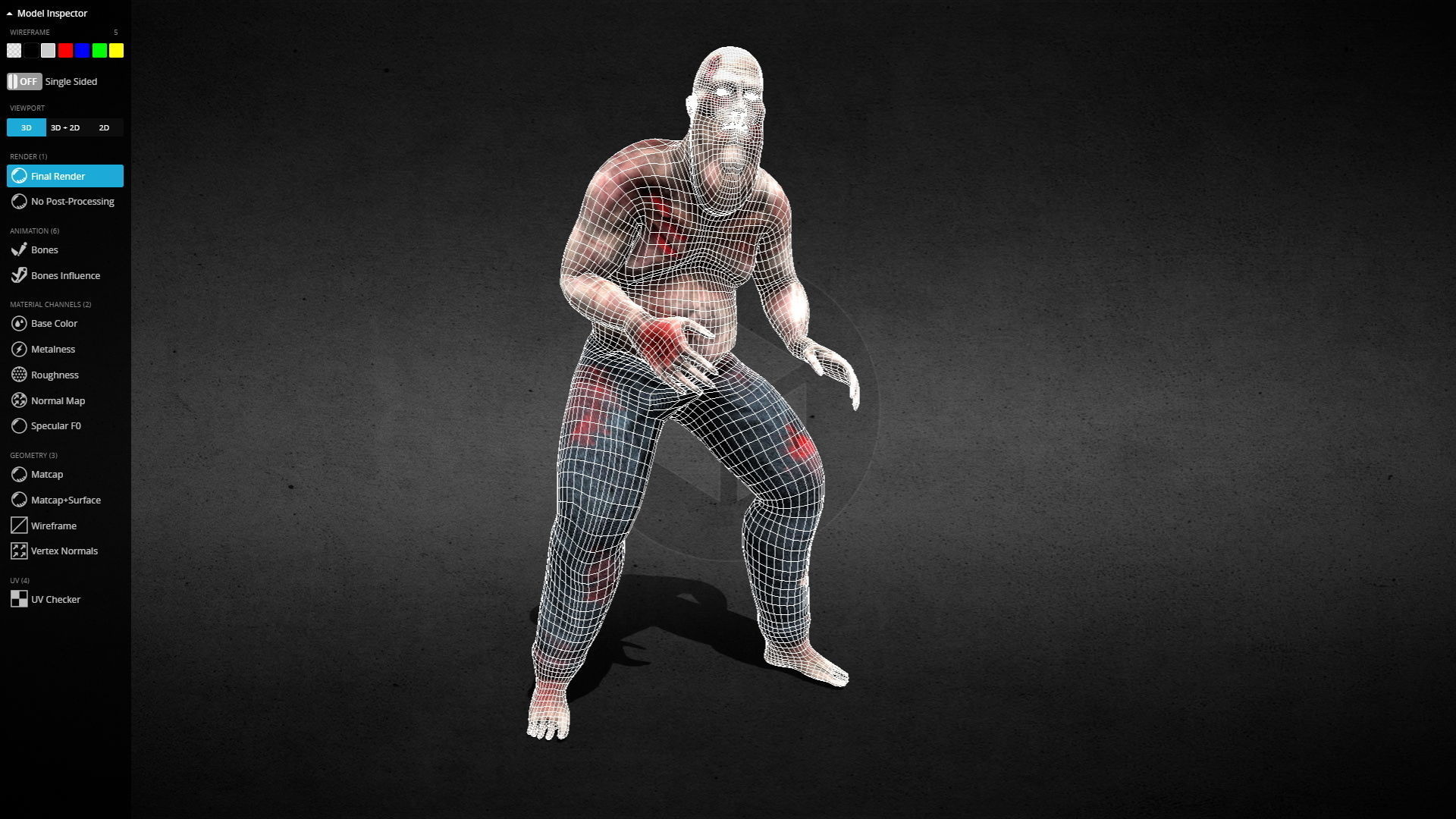Zombie Brute Low-poly 3D model_7