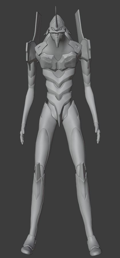 Rigged EVA 01 Unit Neon Genesis Evangelion Low-poly 3D model_21