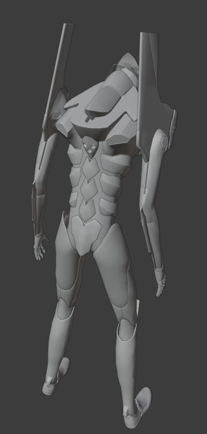 Rigged EVA 01 Unit Neon Genesis Evangelion Low-poly 3D model_22