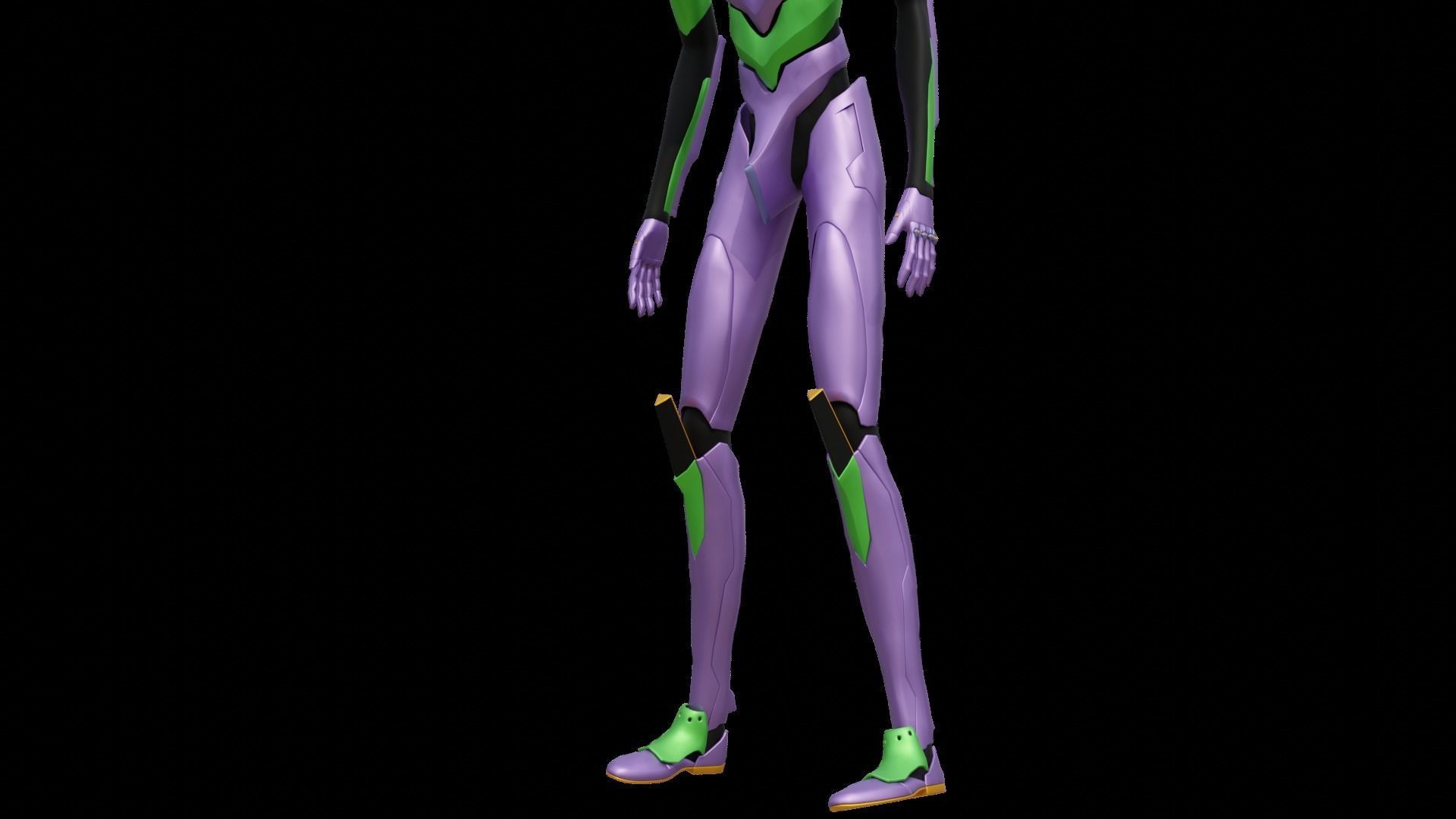 Rigged EVA 01 Unit Neon Genesis Evangelion Low-poly 3D model_38