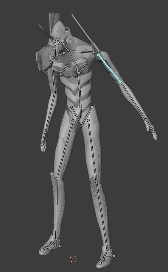Rigged EVA 01 Unit Neon Genesis Evangelion Low-poly 3D model_25