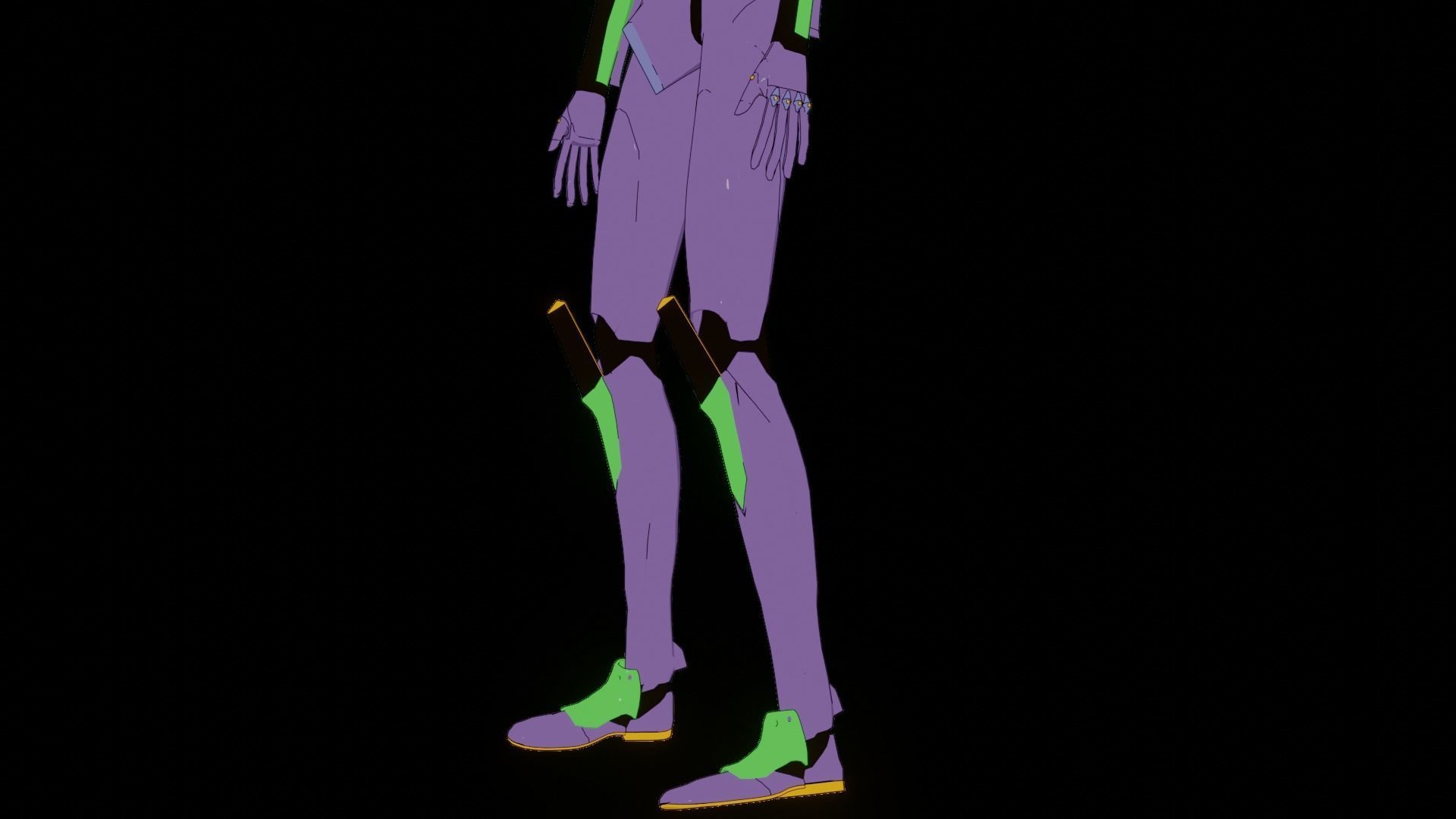 Rigged EVA 01 Unit Neon Genesis Evangelion Low-poly 3D model_47
