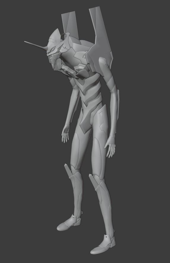 Rigged EVA 01 Unit Neon Genesis Evangelion Low-poly 3D model_19