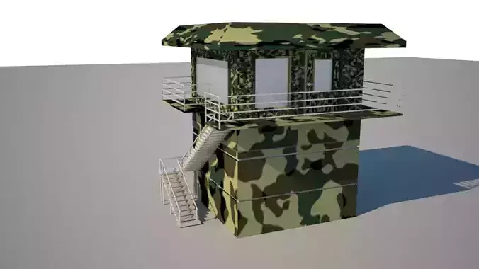 Guard tower model