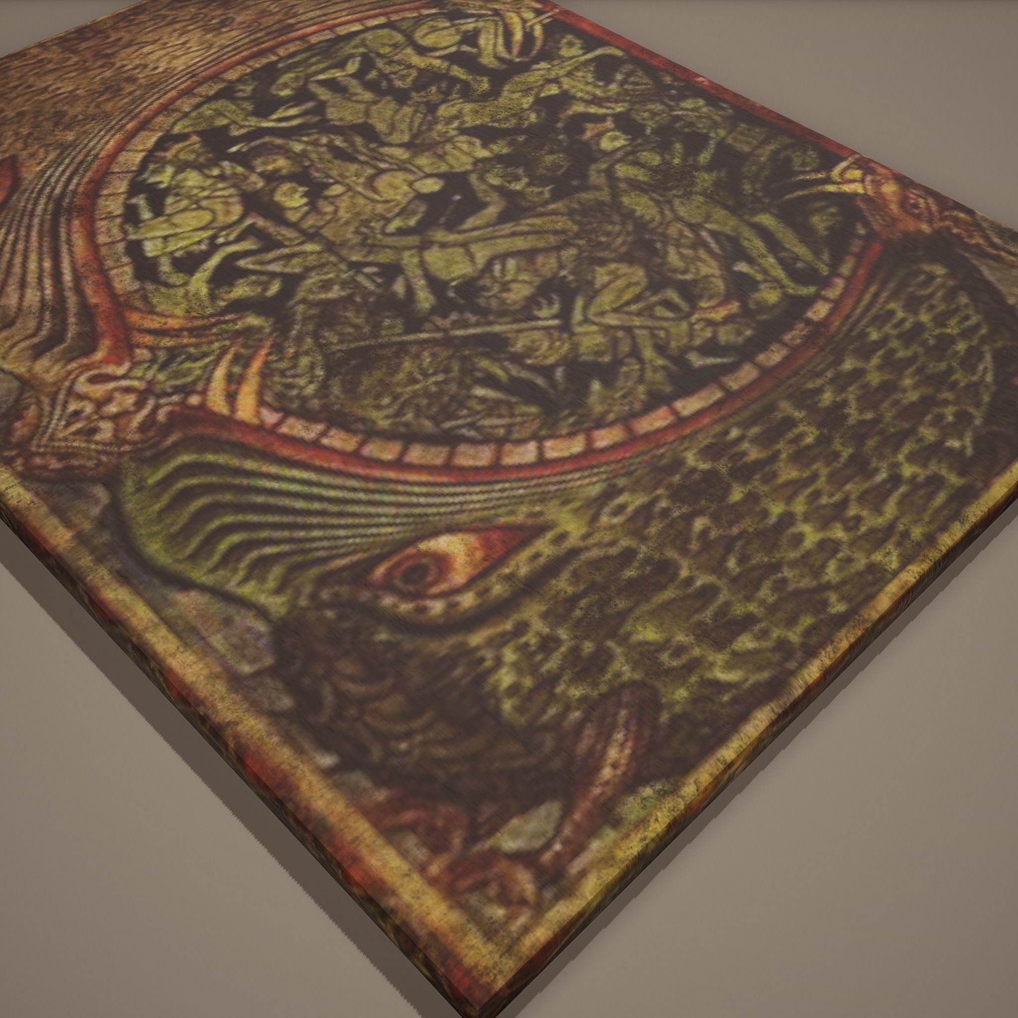 Medieval Monsters Painting Low-poly 3D model_11