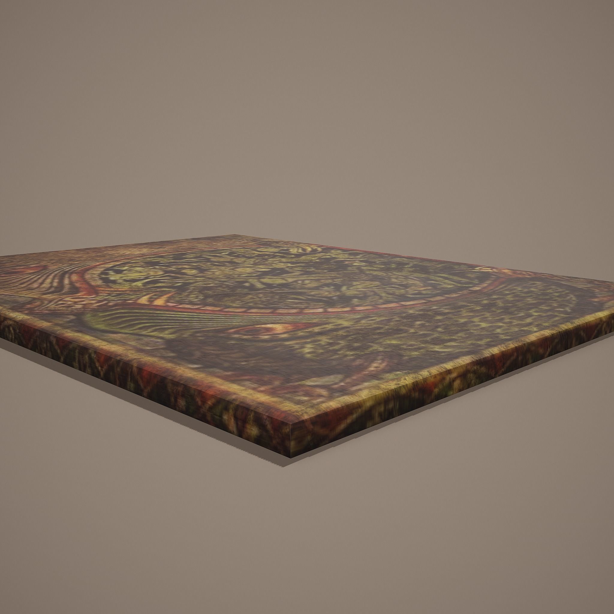 Medieval Monsters Painting Low-poly 3D model_12