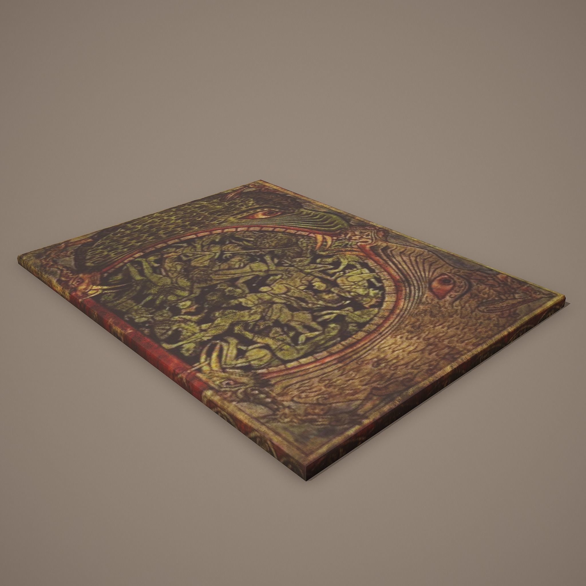 Medieval Monsters Painting Low-poly 3D model_10