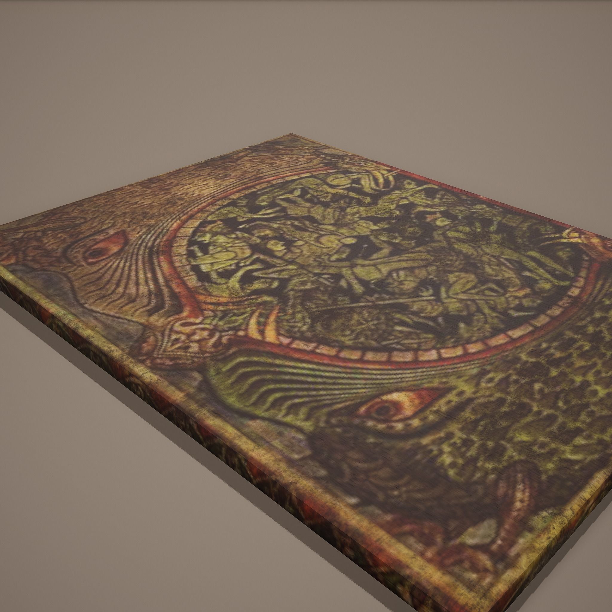 Medieval Monsters Painting Low-poly 3D model_2