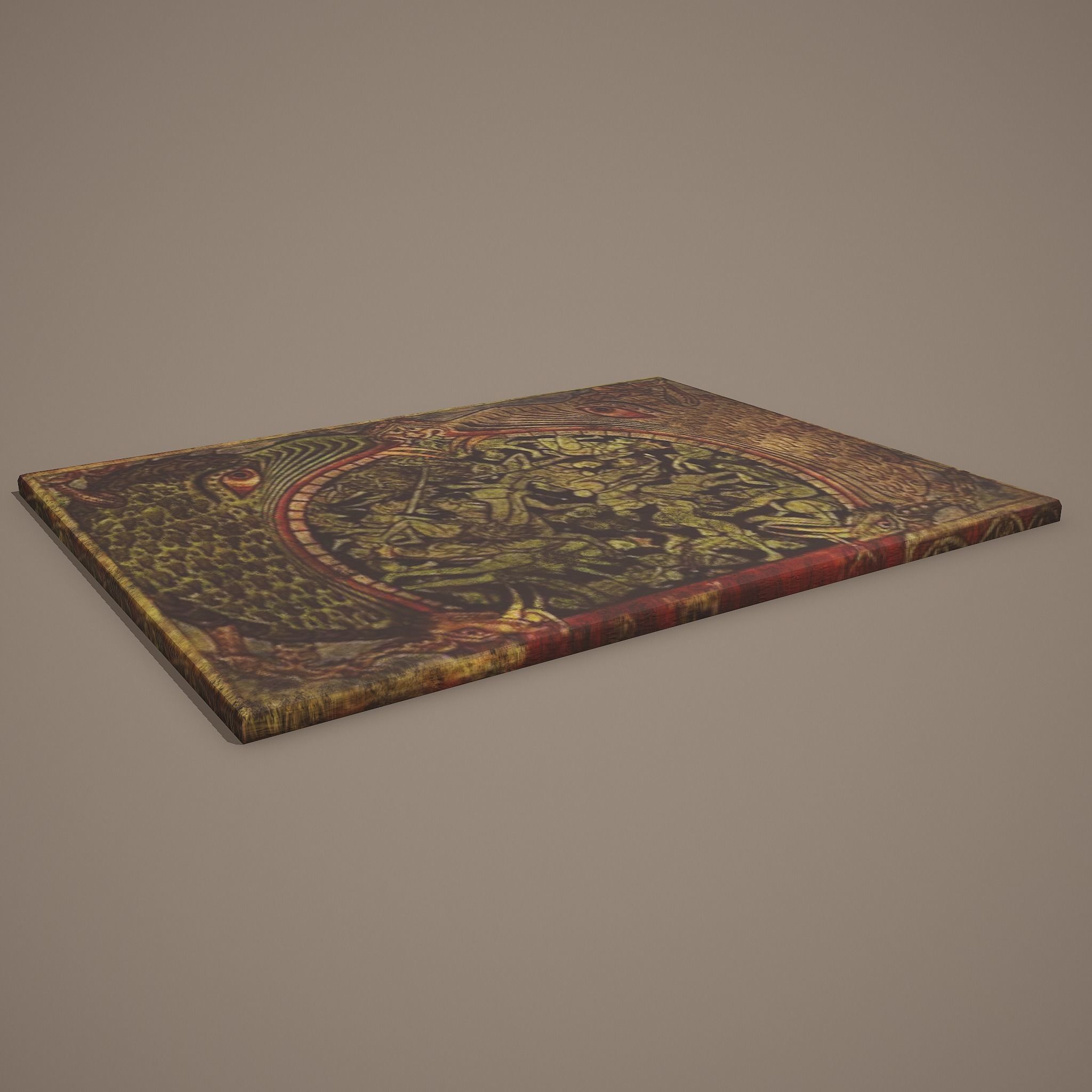 Medieval Monsters Painting Low-poly 3D model_5