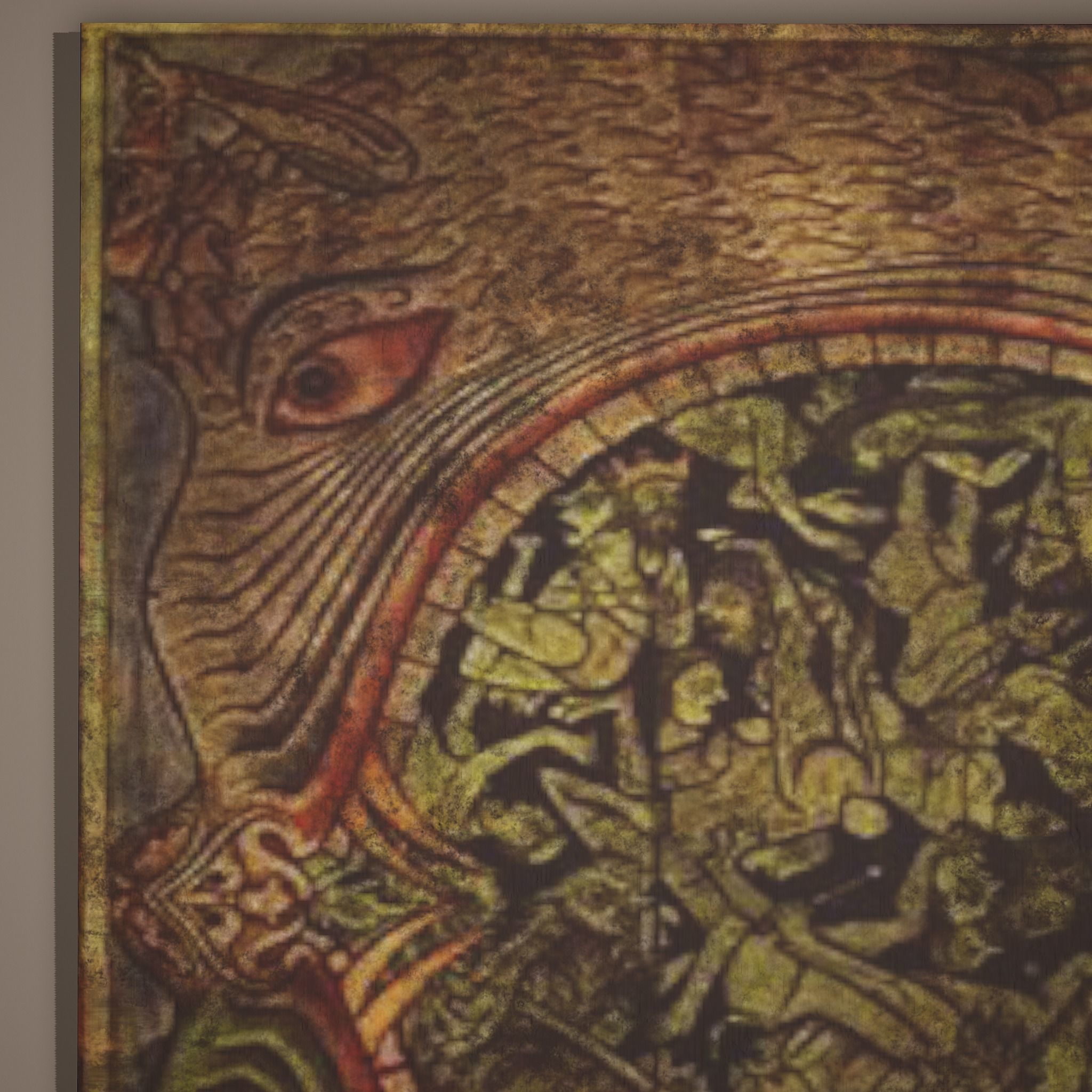 Medieval Monsters Painting Low-poly 3D model_18