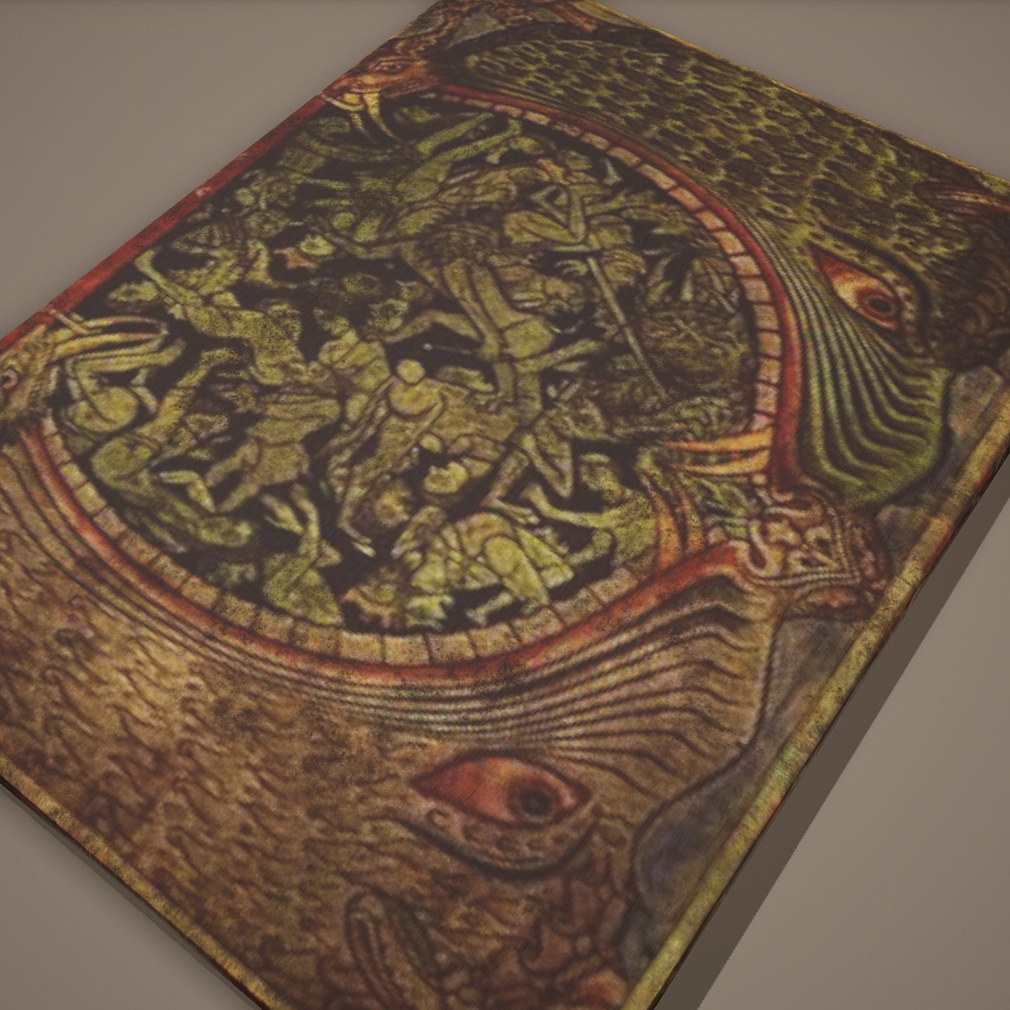 Medieval Monsters Painting Low-poly 3D model_8