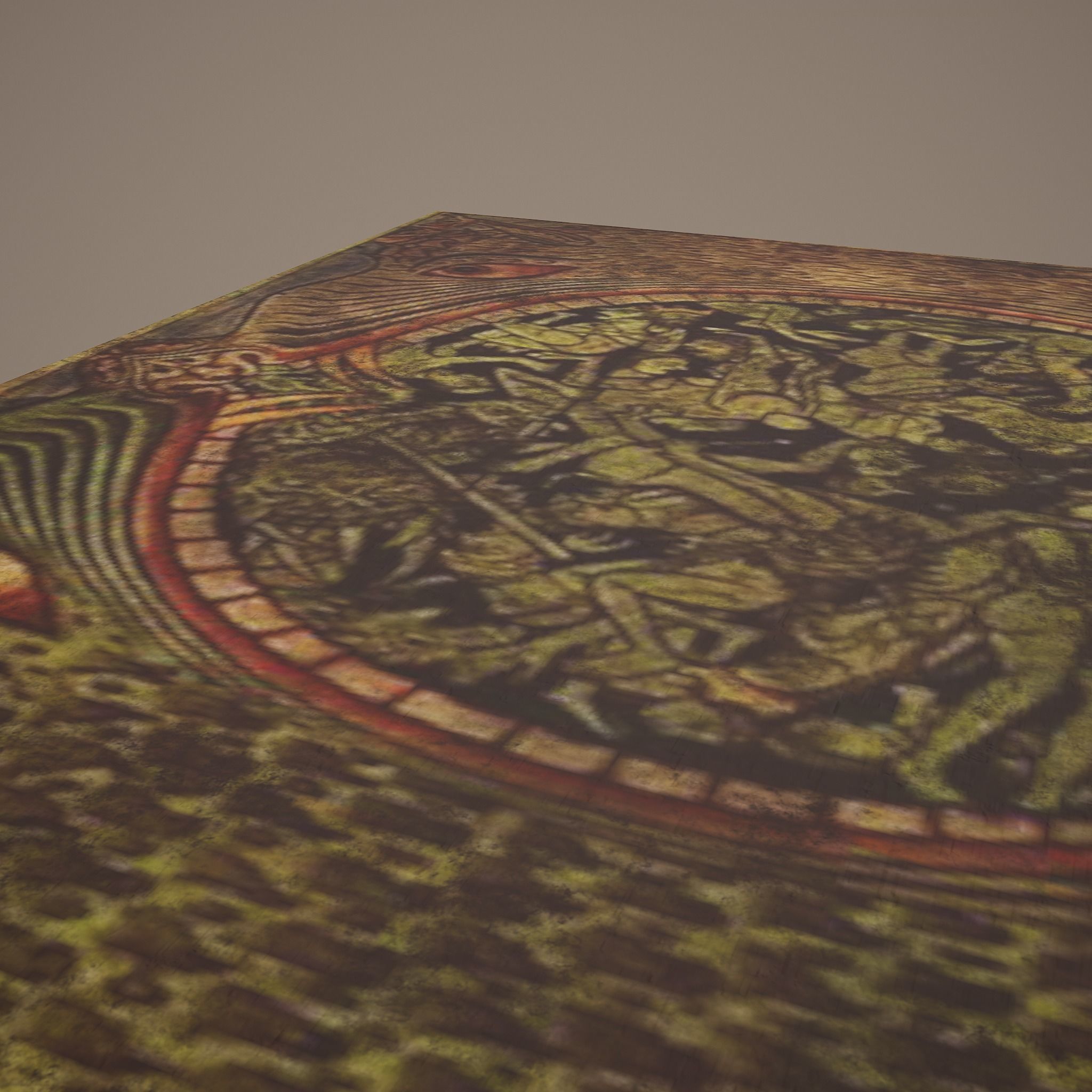 Medieval Monsters Painting Low-poly 3D model_17