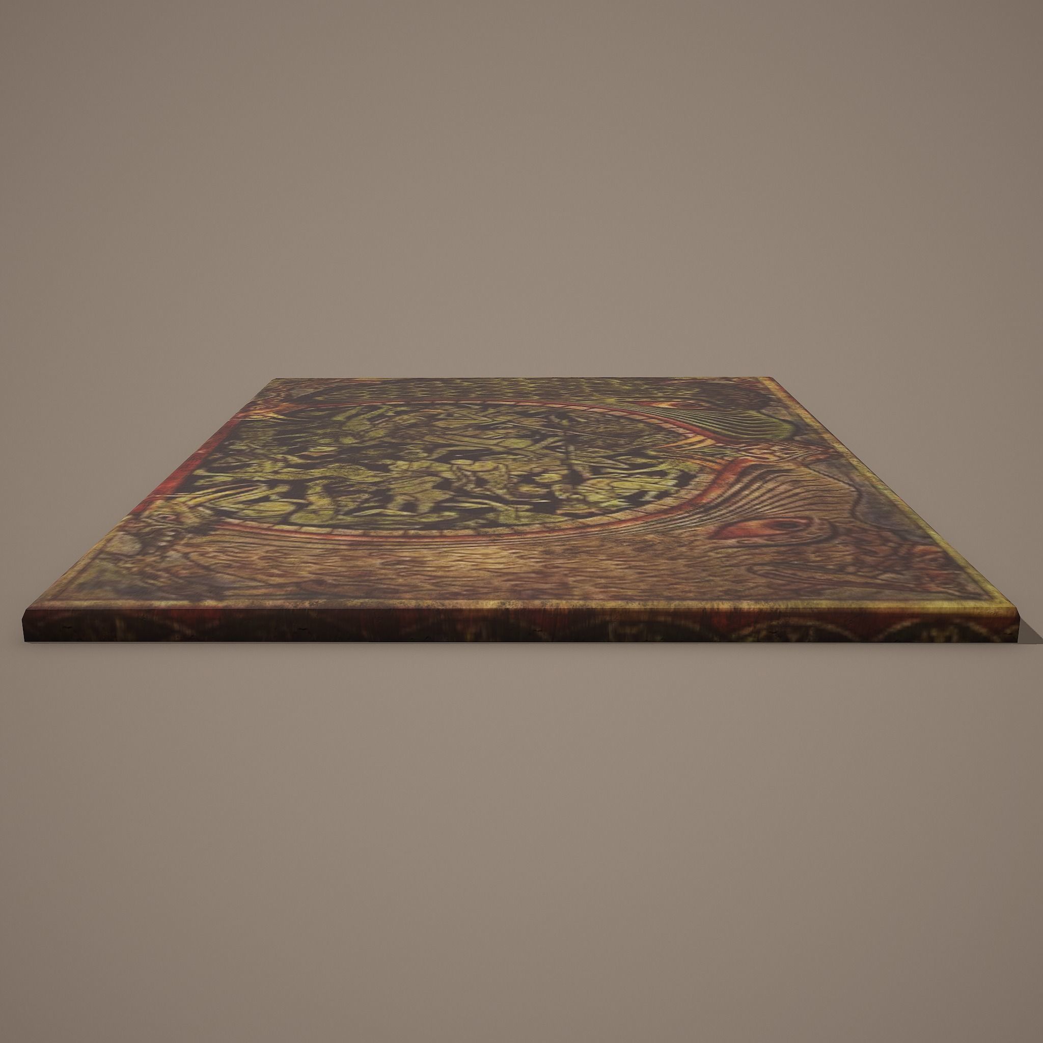 Medieval Monsters Painting Low-poly 3D model_4