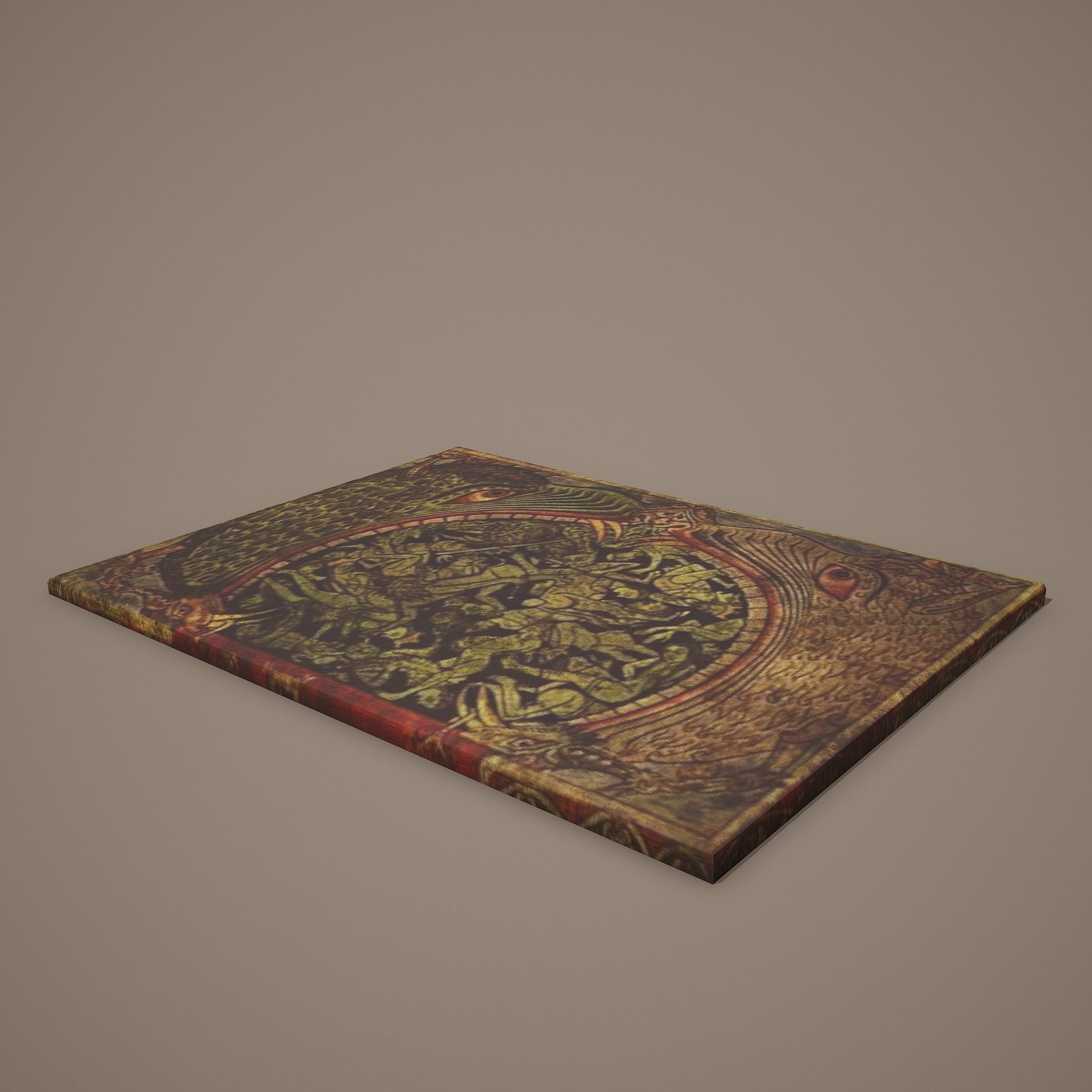 Medieval Monsters Painting Low-poly 3D model_6