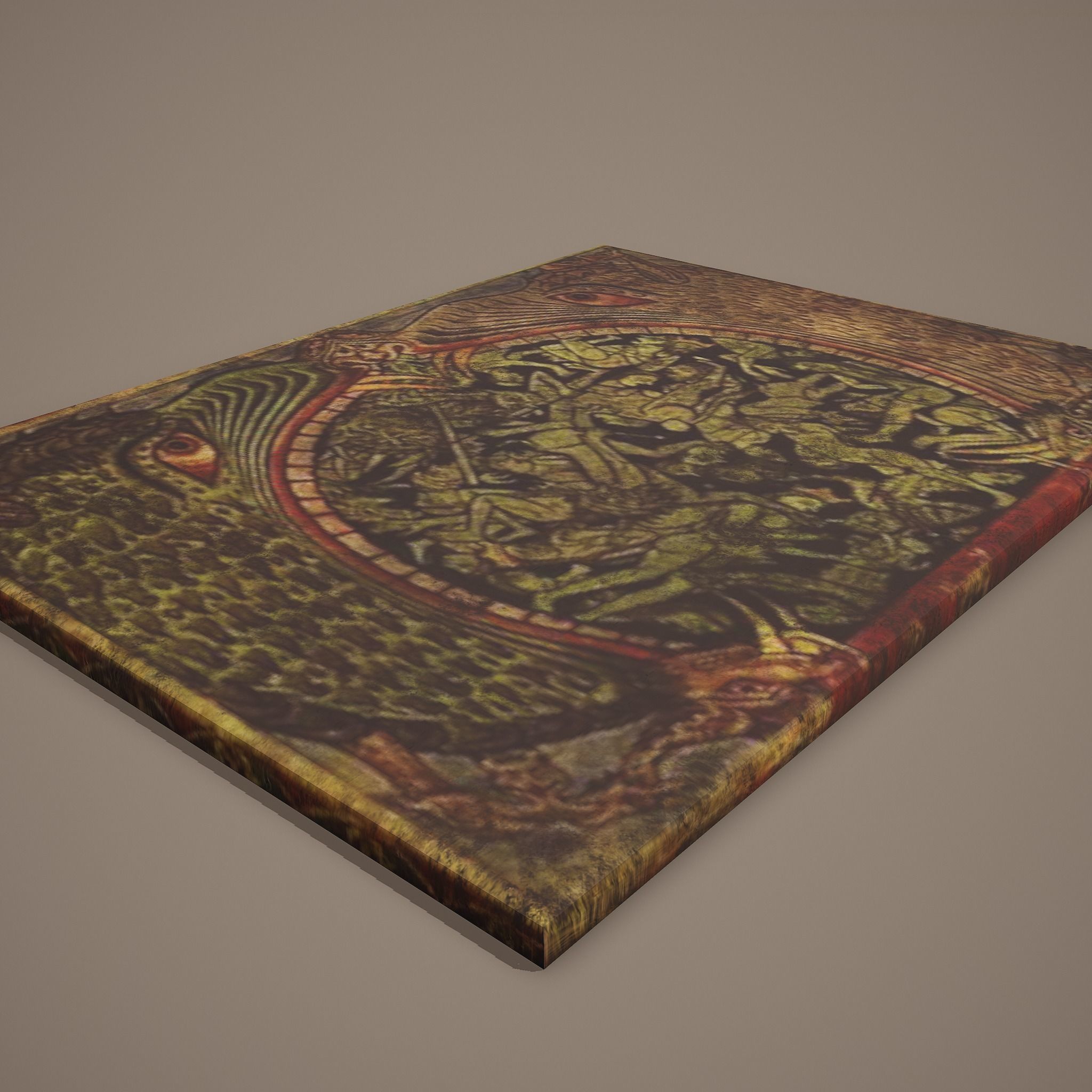 Medieval Monsters Painting Low-poly 3D model_15