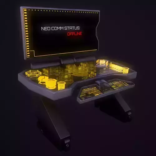 Sci-Fi Console-Computer Low-poly 3D model Sci-Fi Console-Computer Low-poly 3D model