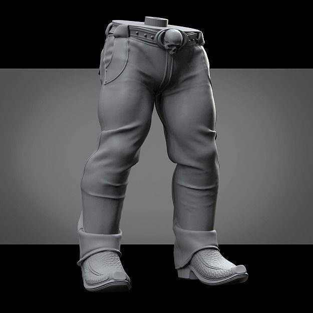 Flexing Cool Cowboy Shark 3D print model_2