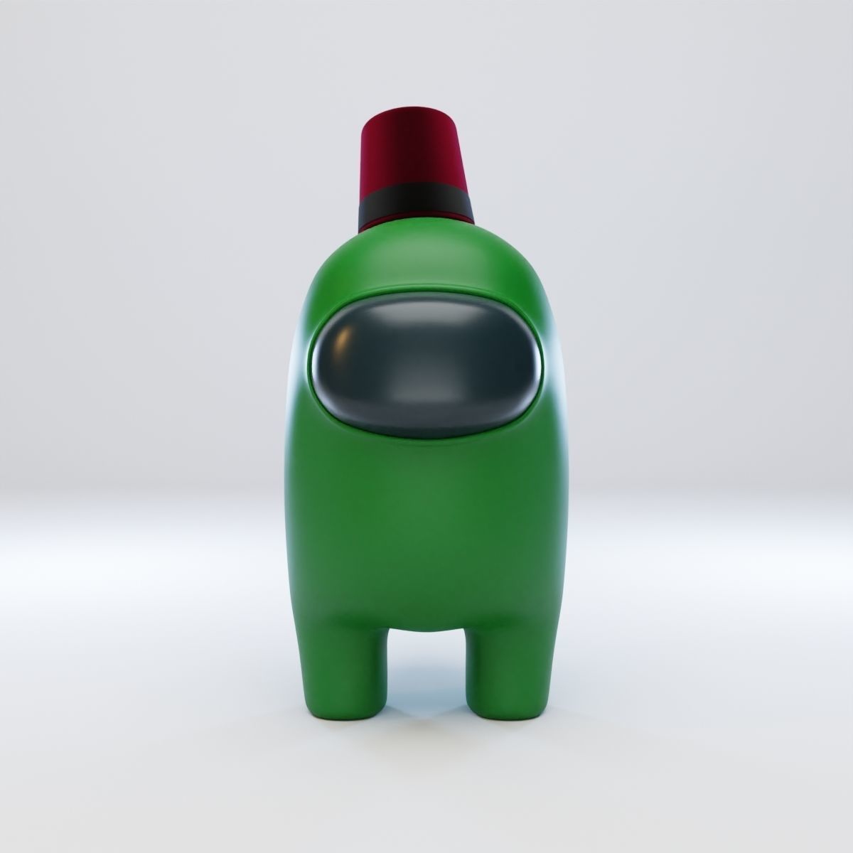 Among Us Fez Character 3D model_1
