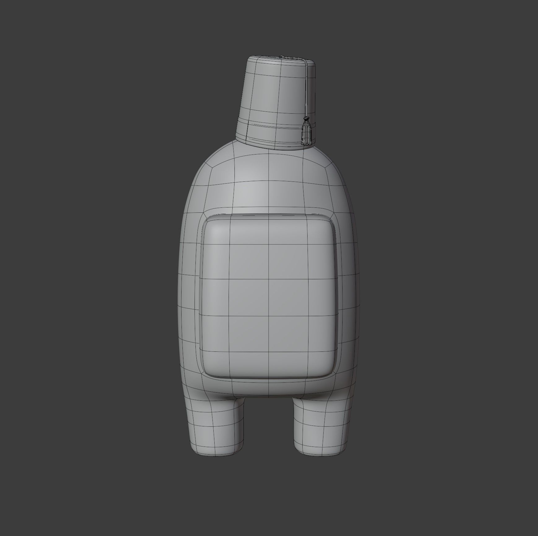 Among Us Fez Character 3D model_13