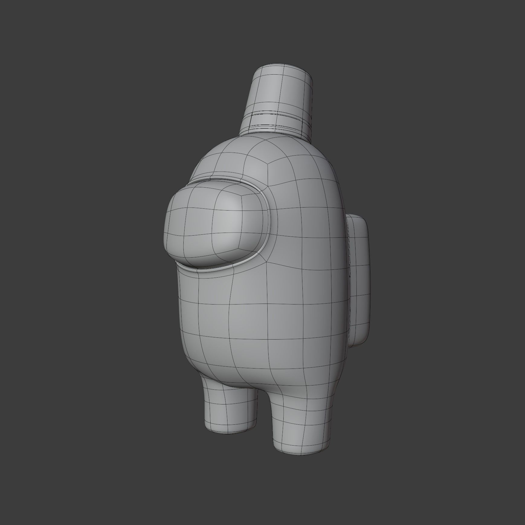 Among Us Fez Character 3D model_10