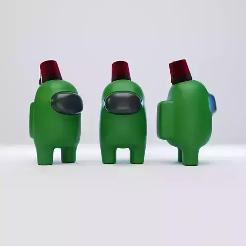 Among Us Fez Character 3D model