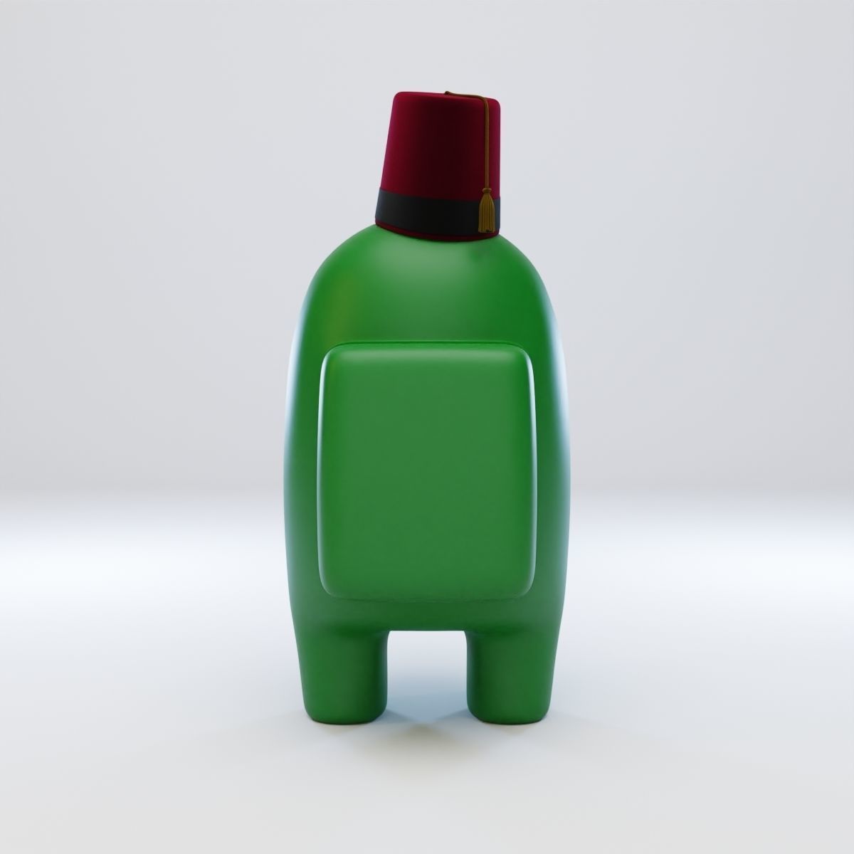 Among Us Fez Character 3D model_5