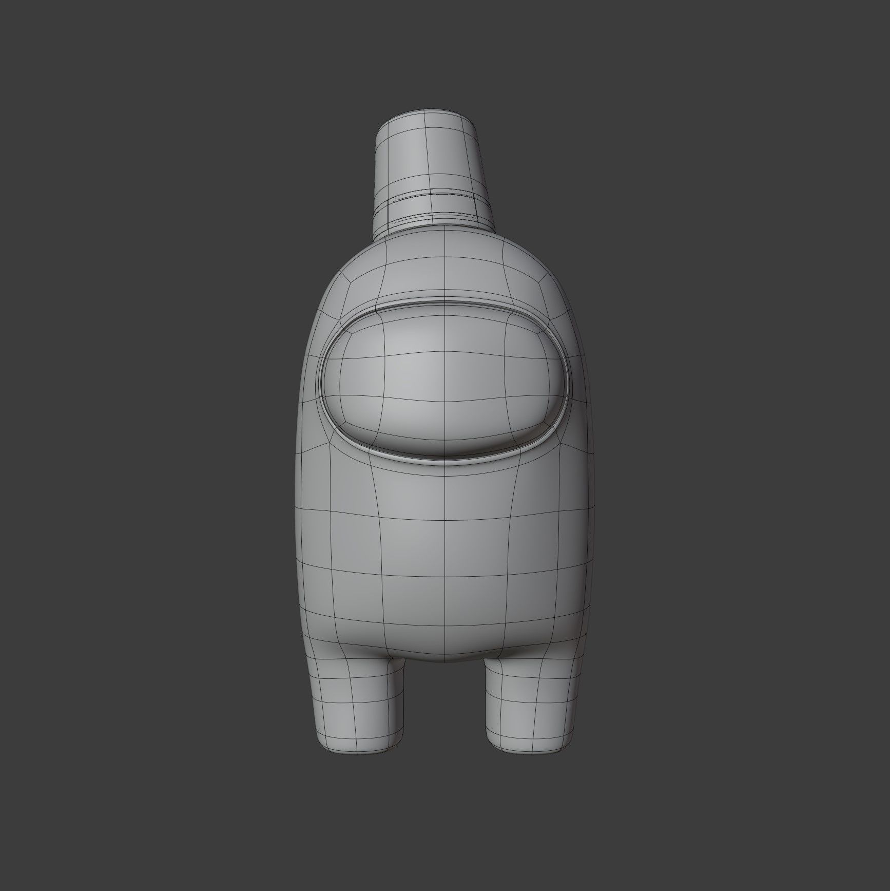 Among Us Fez Character 3D model_9
