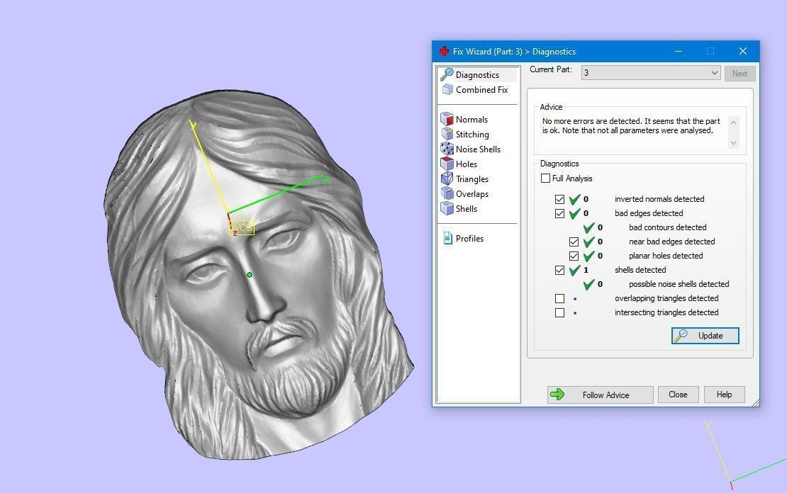 ROUND CROSS WITH THE FACE OF JESUS N - 133 3D print model_8