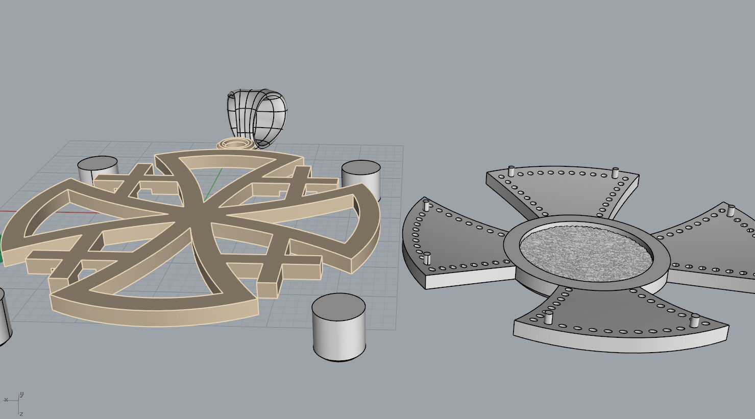 ROUND CROSS WITH THE FACE OF JESUS N - 133 3D print model_16