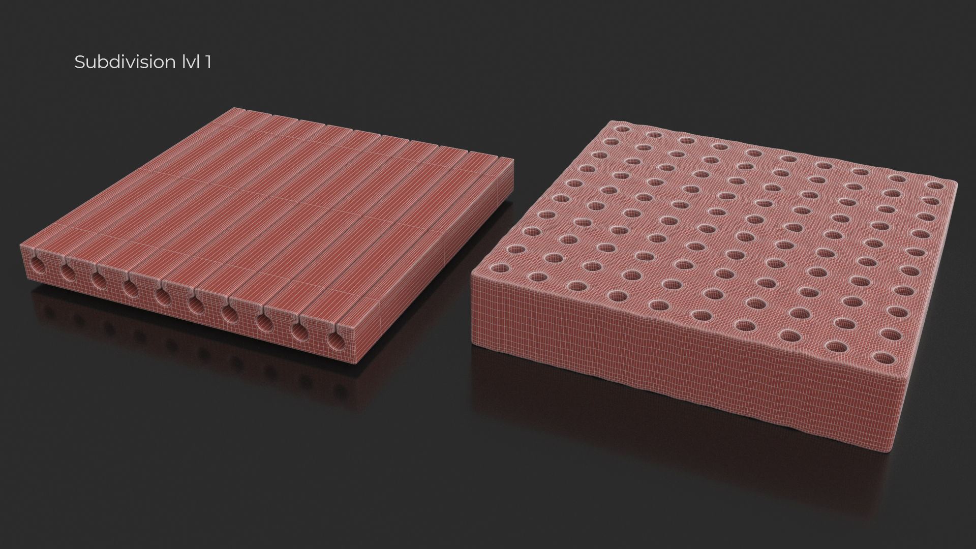 Mattress elements parts editable pack collection 3D model_15